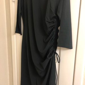 NWT Fitted black T-shirt dress